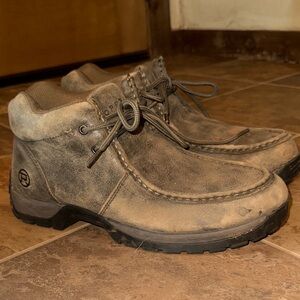 Men's Roper Brown Leather Boots
